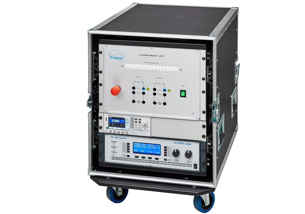 Mit dem Leuchtenprüfgerät, die Funktionen elektrischer Prüfung und Wärmeprüfung nach EN 60598-1, vollautomatisieren.
