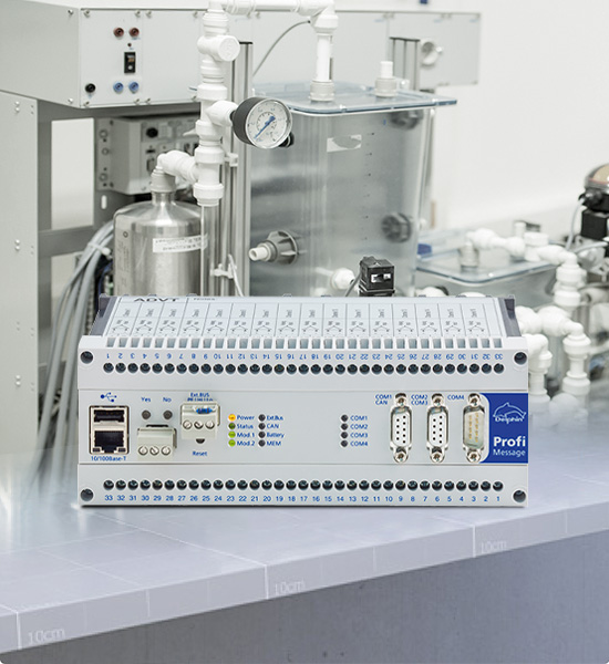 Modular system for use as a measuring, control and monitoring device.
